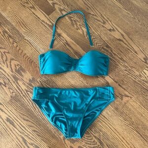 Size 6 Bleu Rod Beattie Teal Bikini Swimsuit